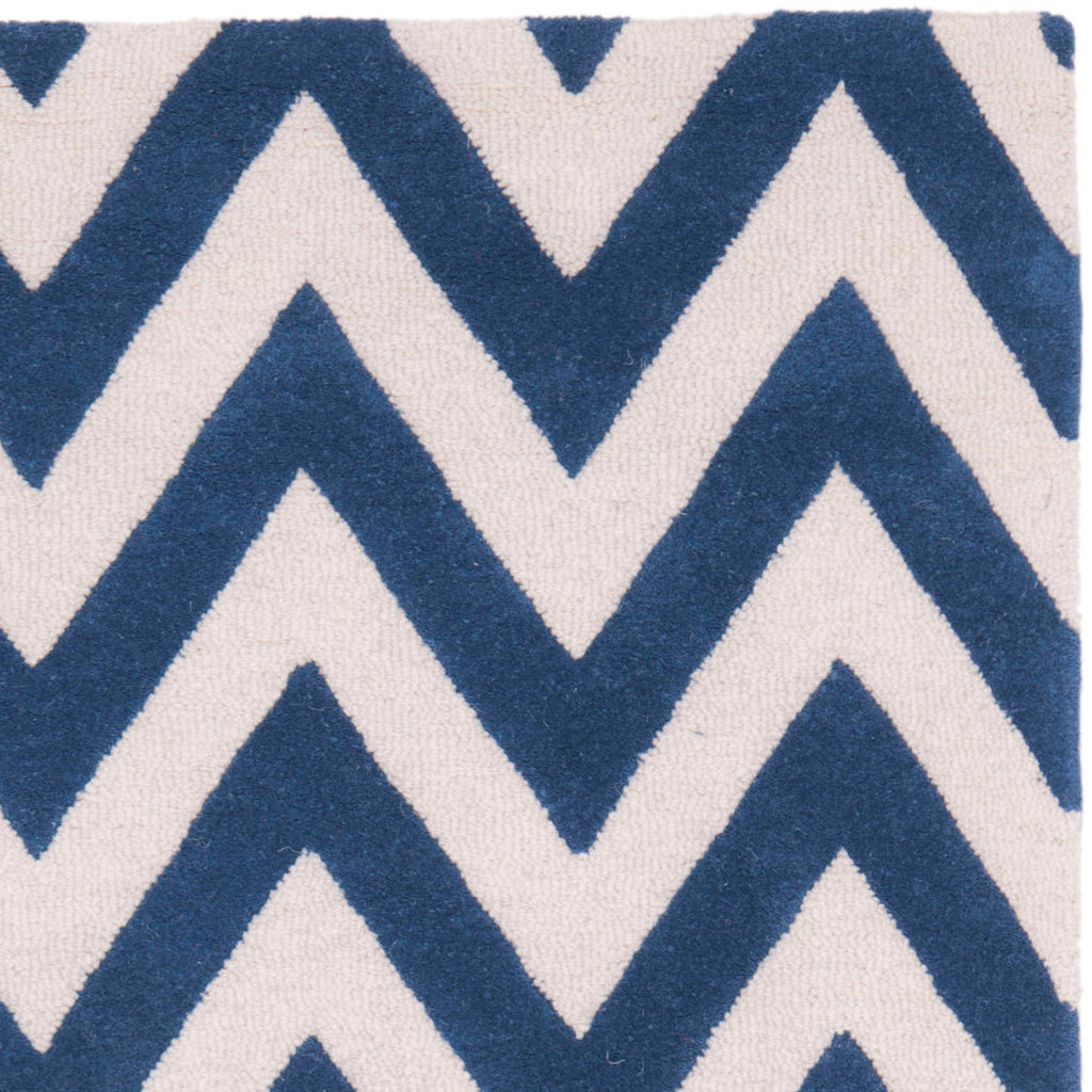 Contemporary Runner Rug, CAM139G, 76 X 182 cm in Navy / Ivory