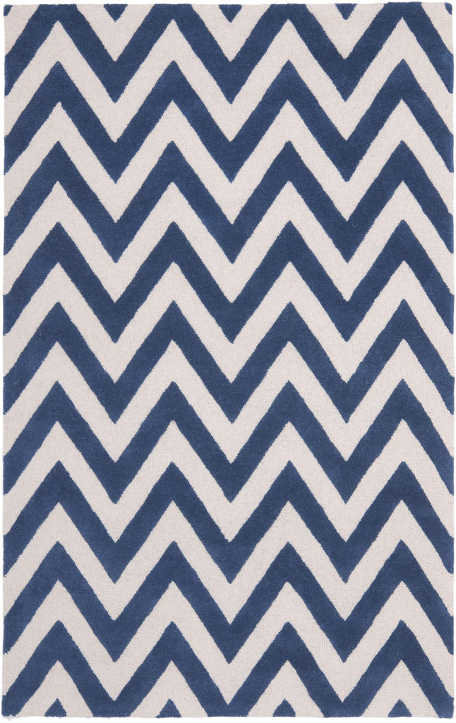 Contemporary Area Rug, CAM139G, 200 X 300 cm in Navy / Ivory