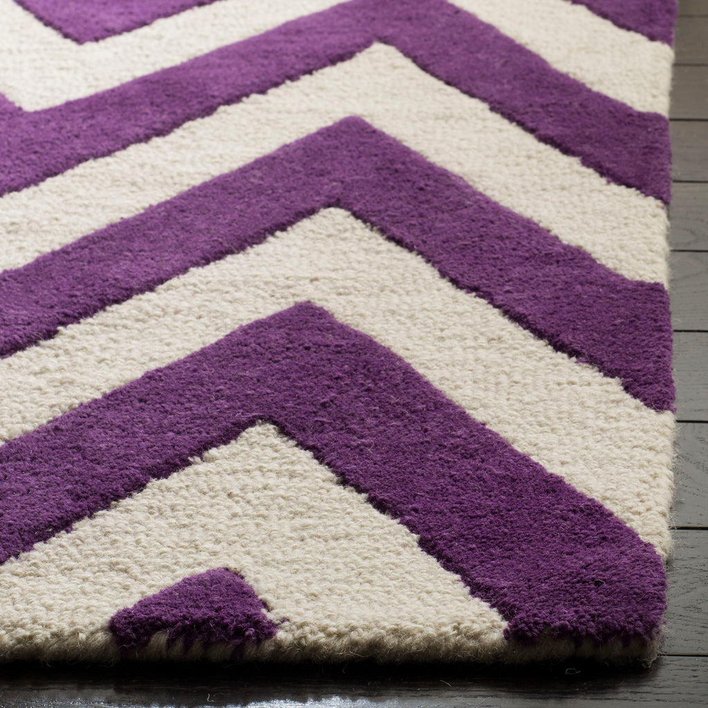 Contemporary Area Rug, CAM139K, 160 X 230 cm in Purple / Ivory