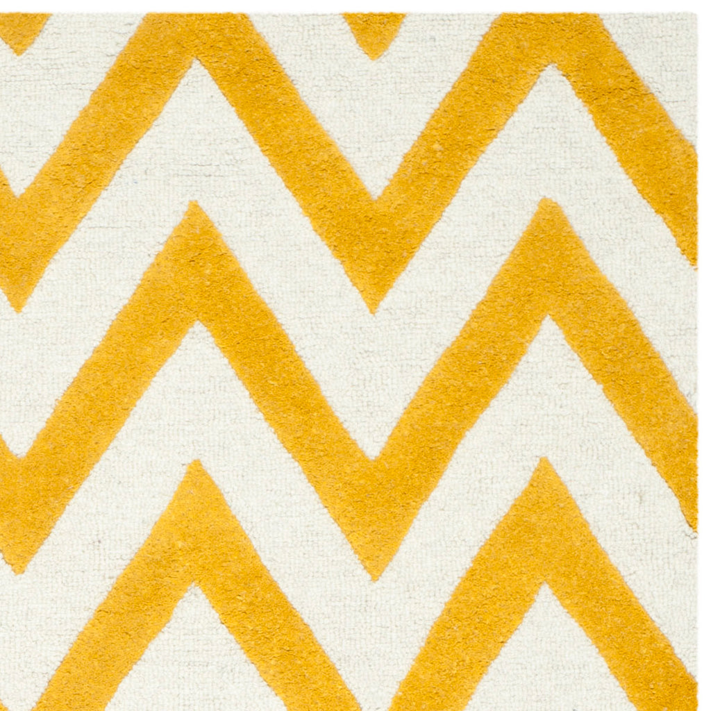 Contemporary Area Rug, CAM139Q, 200 X 300 cm in Gold / Ivory