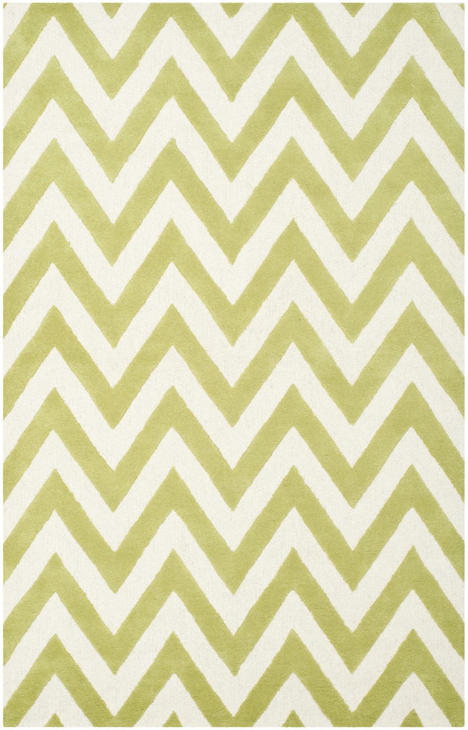 Contemporary Area Rug, CAM139T, 160 X 230 cm in Green / Ivory