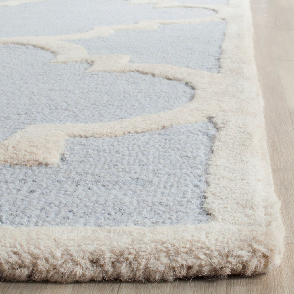 Contemporary Area Rug, CAM140A, 120 X 180 cm in Light Blue / Ivory