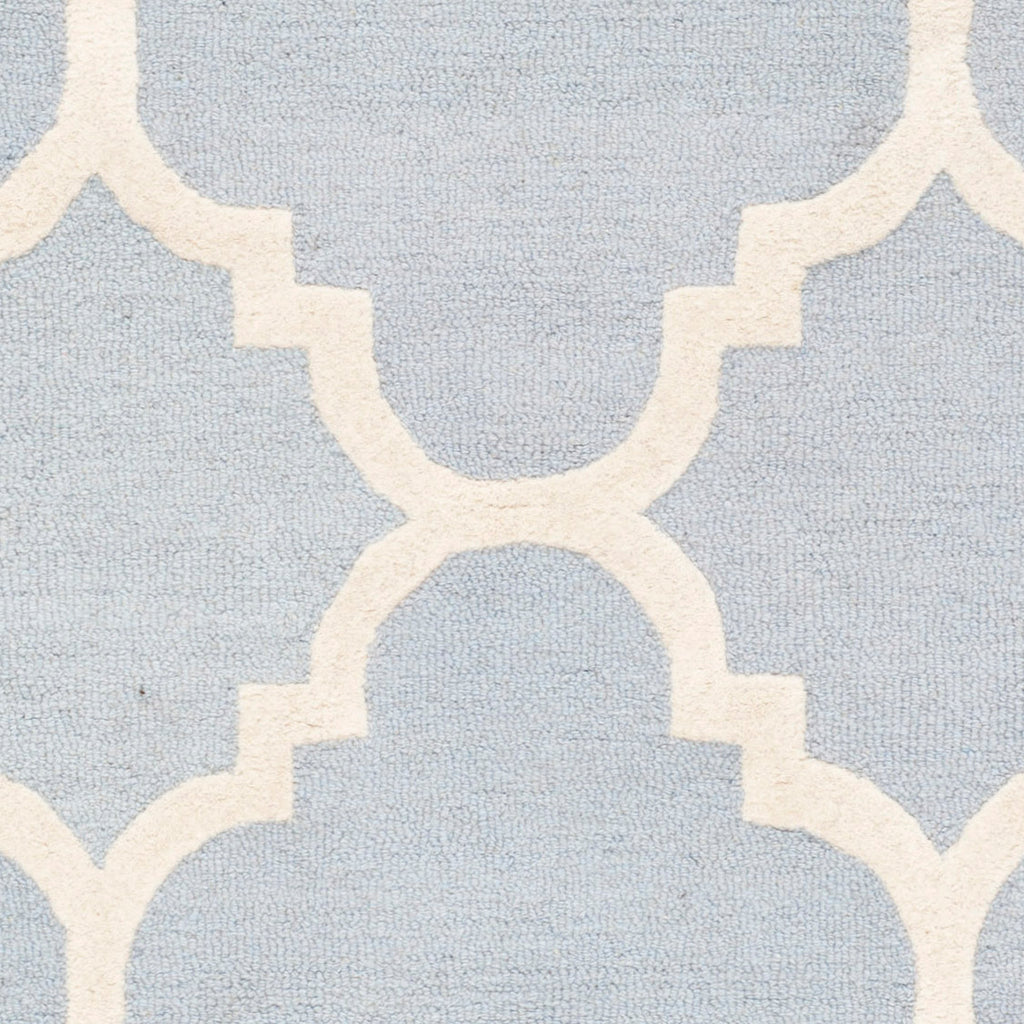 Contemporary Area Rug, CAM140A, 120 X 180 cm in Light Blue / Ivory