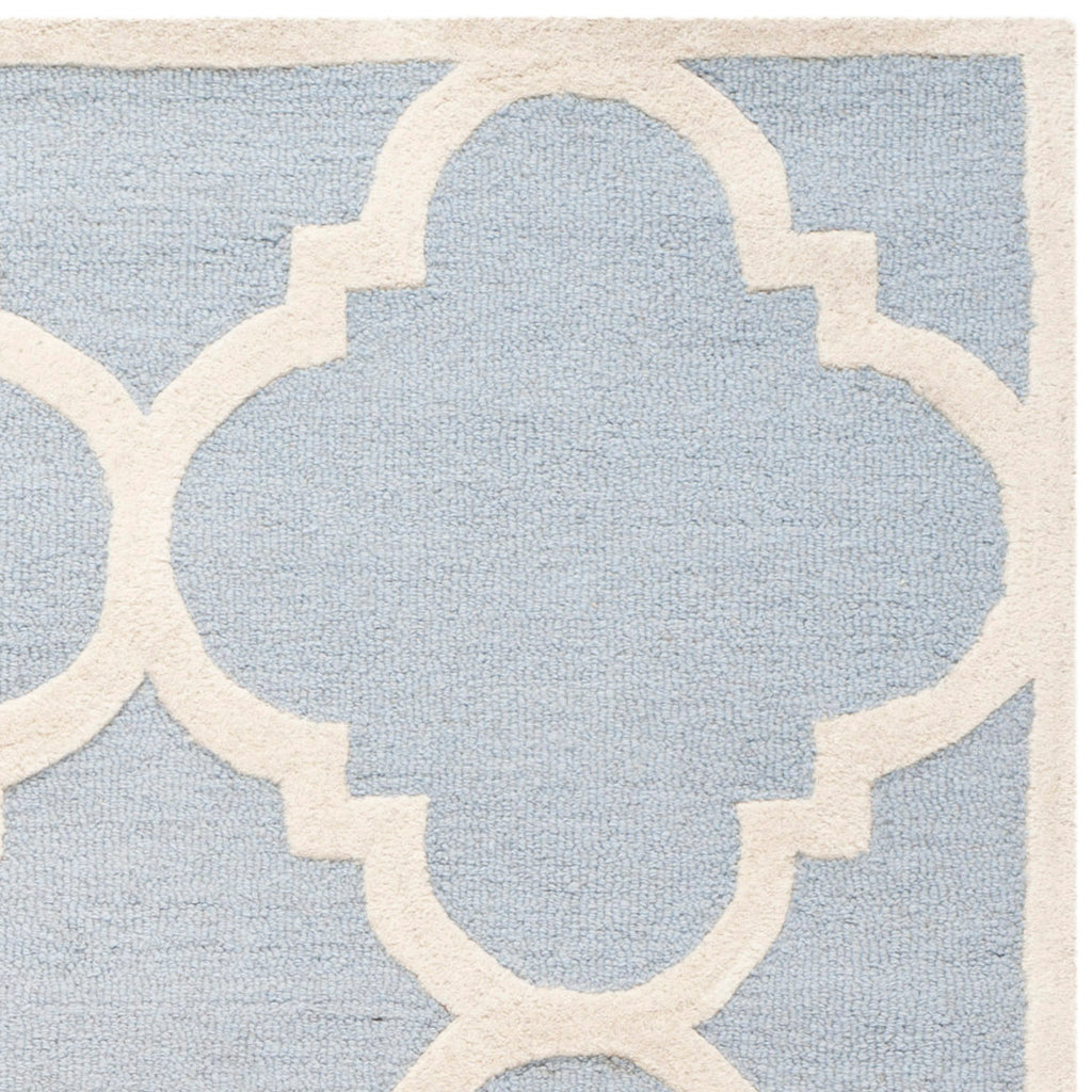 Contemporary Area Rug, CAM140A, 120 X 180 cm in Light Blue / Ivory