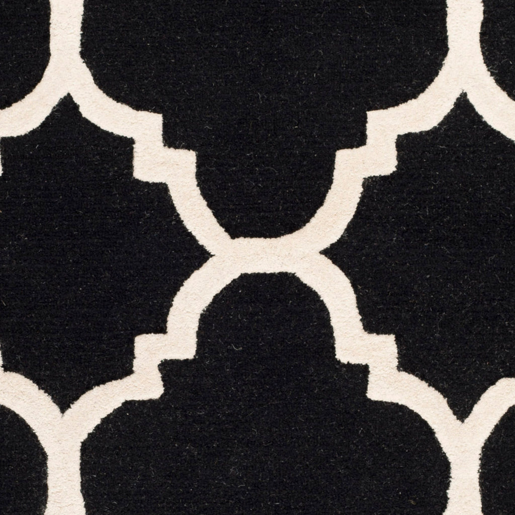 Contemporary Area Rug, CAM140E, 90 X 150 cm in Black / Ivory