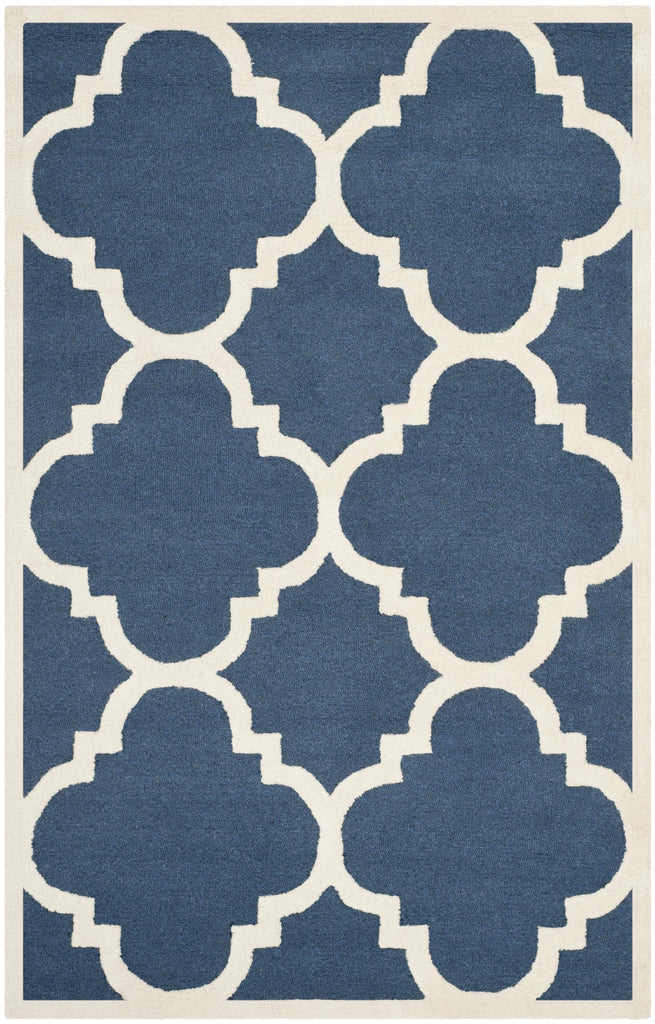 Contemporary Area Rug, CAM140G, 160 X 230 cm in Navy / Ivory