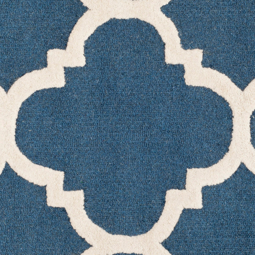 Contemporary Area Rug, CAM140G, 90 X 150 cm in Navy / Ivory