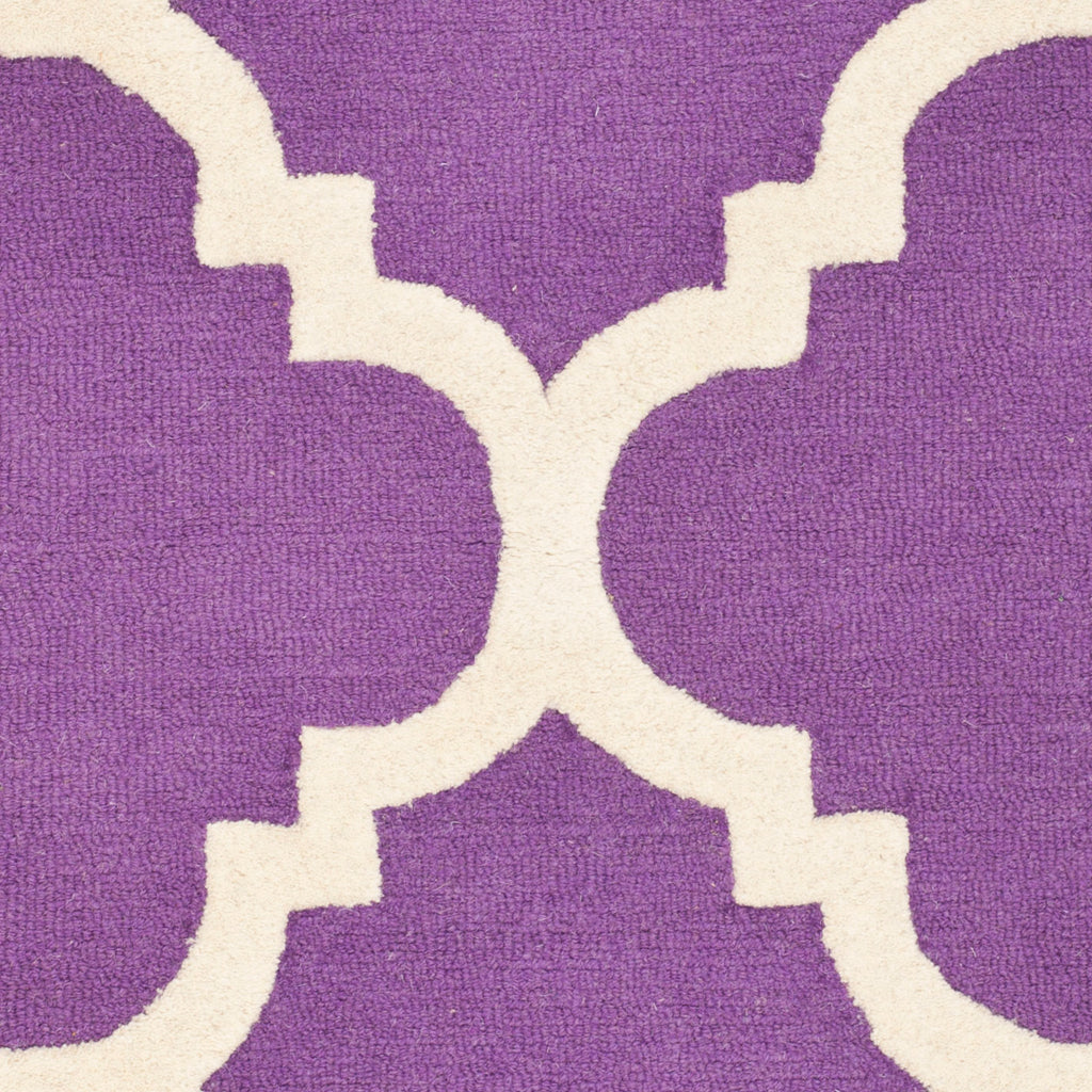 Contemporary Area Rug, CAM140K, 90 X 150 cm in Purple / Ivory