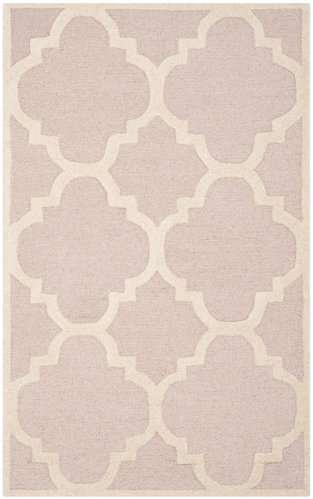 Contemporary Accent Rug, CAM140M, 60 X 91 cm in Light Pink / Ivory