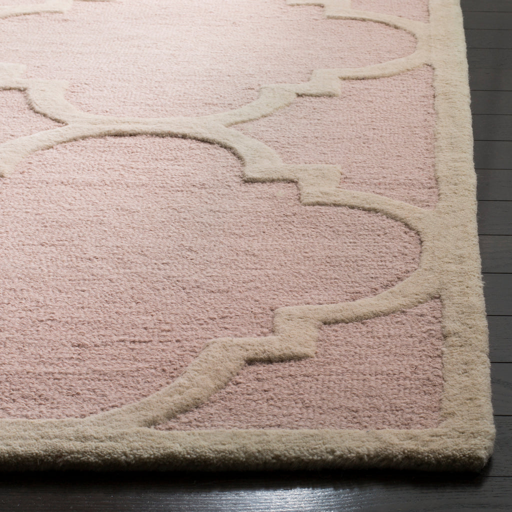 Contemporary Area Rug, CAM140M, 160 X 230 cm in Light Pink / Ivory