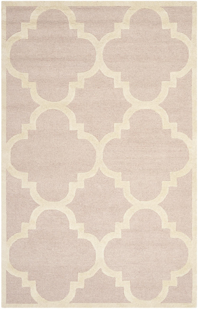 Contemporary Area Rug, CAM140M, 160 X 230 cm in Light Pink / Ivory