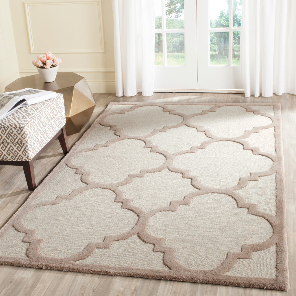 Contemporary Accent Rug, CAM140P, 60 X 91 cm in Ivory / Beige