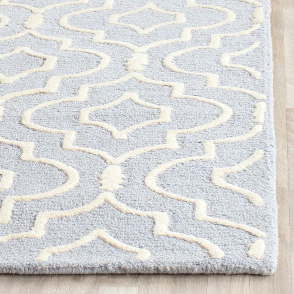 Contemporary Accent Rug, CAM141A, 60 X 91 cm in Light Blue / Ivory