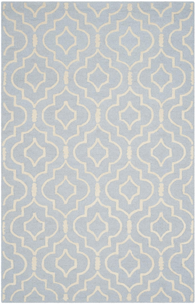 Contemporary Area Rug, CAM141A, 160 X 230 cm in Light Blue / Ivory