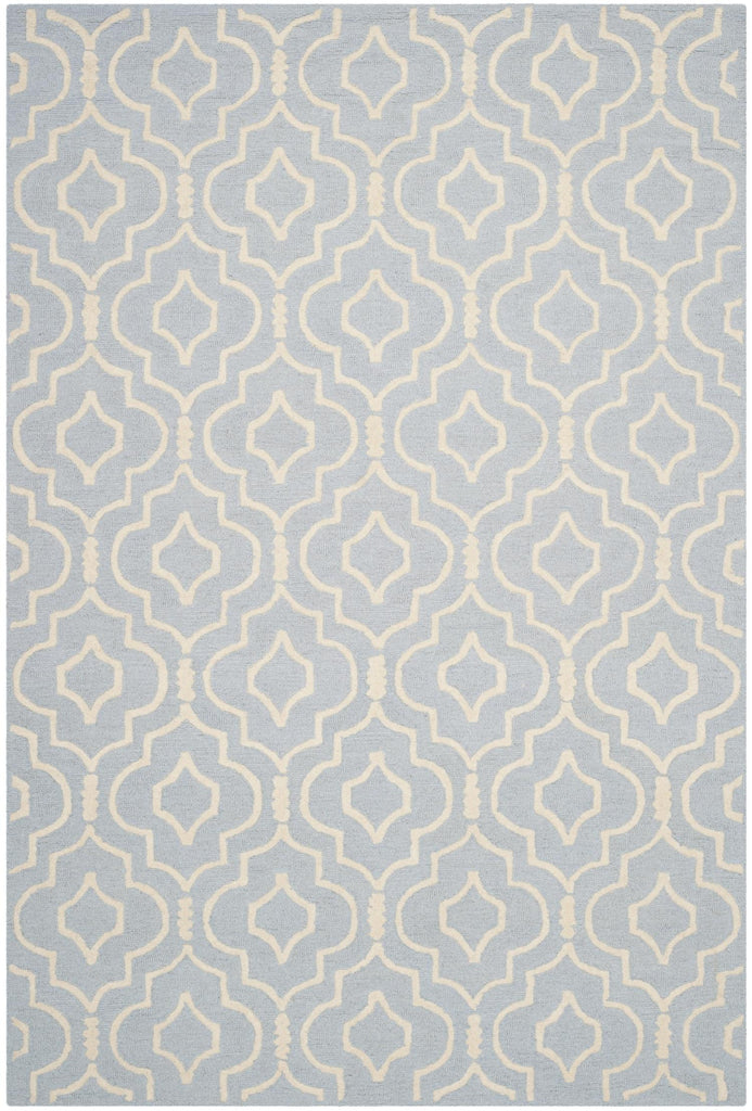 Contemporary Area Rug, CAM141A, 200 X 300 cm in Light Blue / Ivory