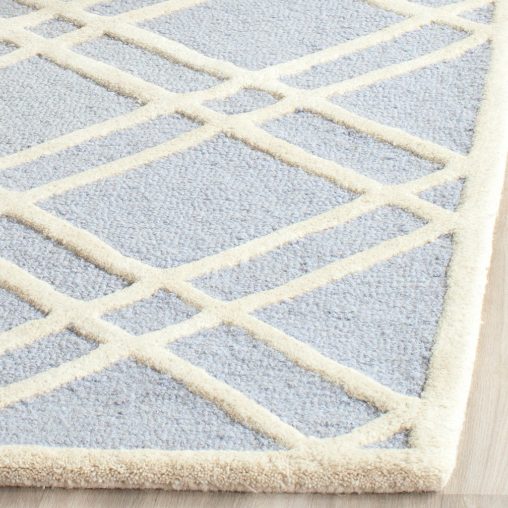 Contemporary Area Rug, CAM142A, 160 X 230 cm in Light Blue / Ivory