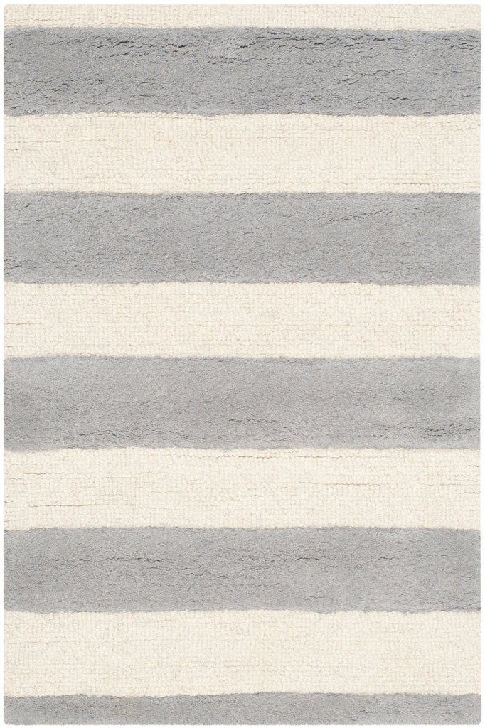 Contemporary Area Rug, CAM154A, 90 X 150 cm in Grey / Ivory