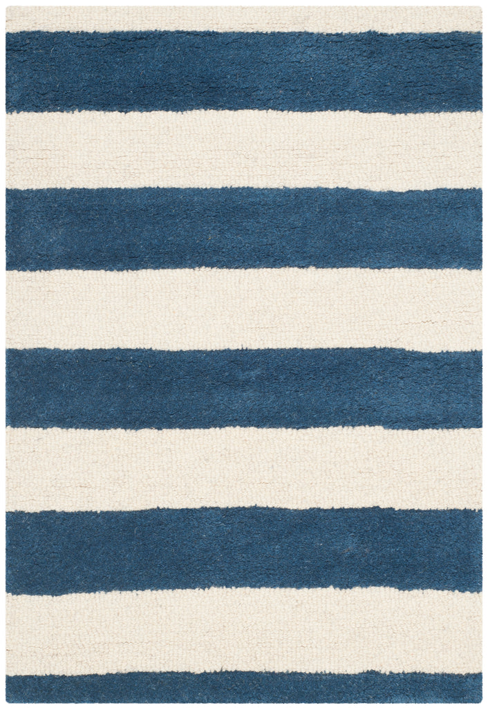 Contemporary Accent Rug, CAM154B, 60 X 91 cm in Navy / Ivory