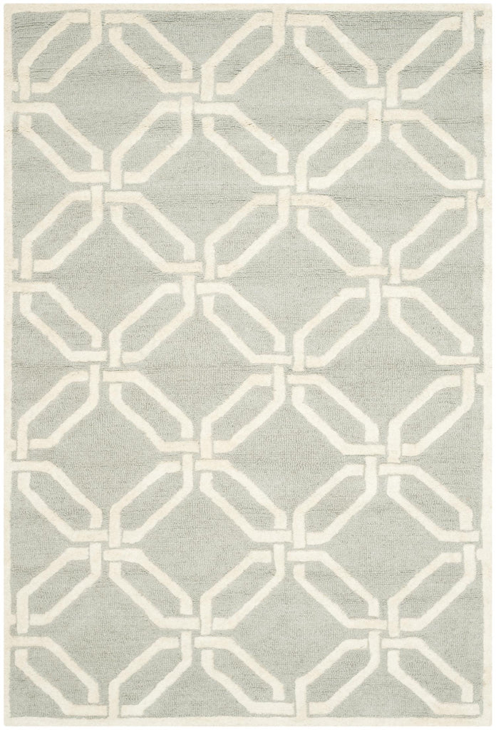 Contemporary Area Rug, CAM311L, 120 X 180 cm in Light Grey / Ivory