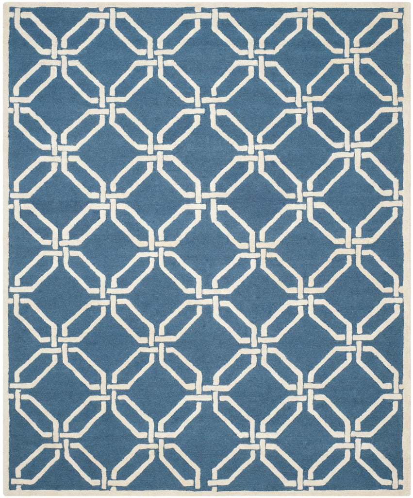 Contemporary Area Rug, CAM311M, 160 X 230 cm in Navy / Ivory