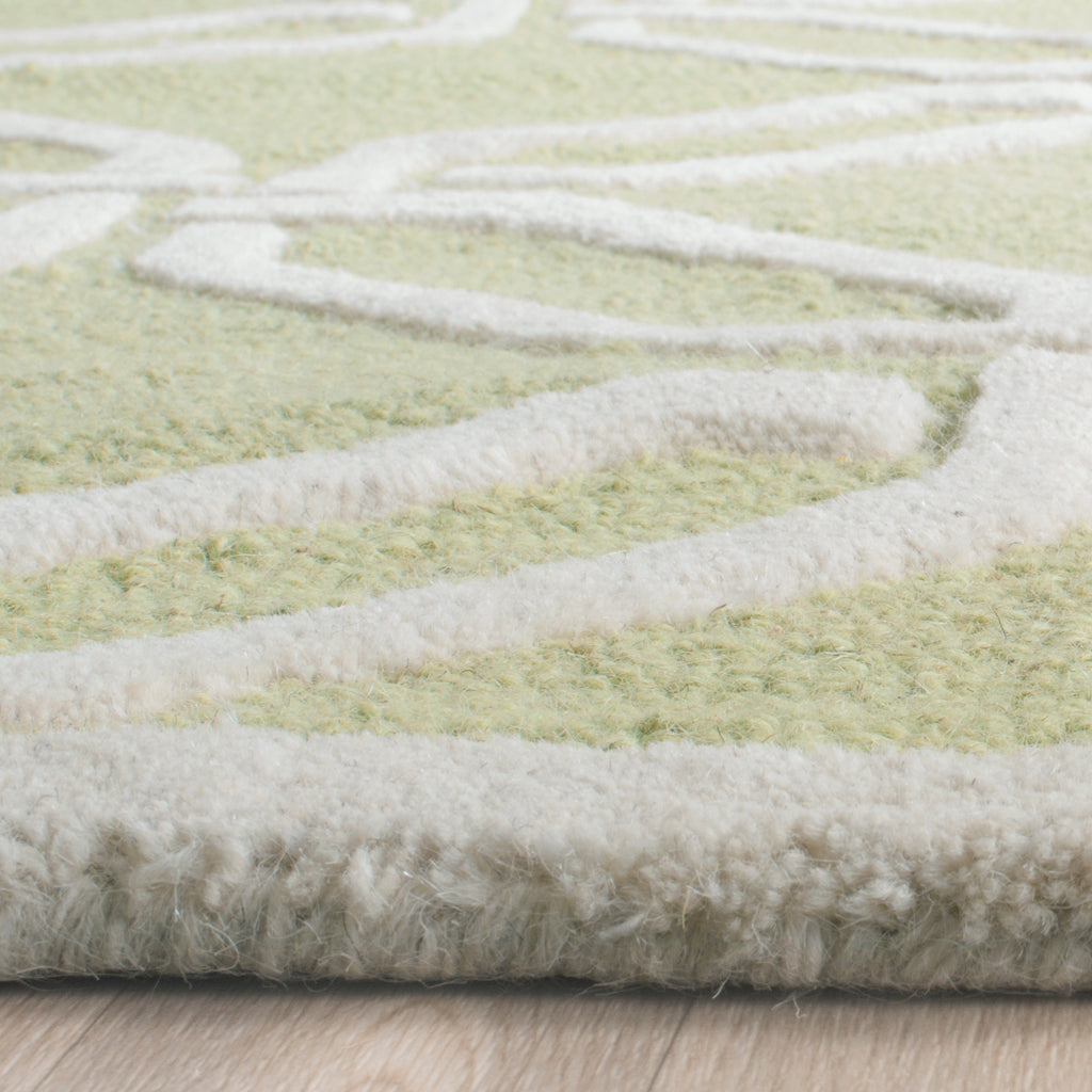 Contemporary Area Rug, CAM311N, 90 X 150 cm in Lime / Ivory