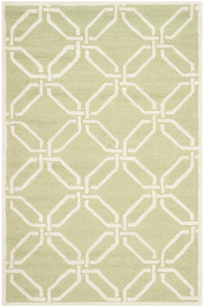 Contemporary Area Rug, CAM311N, 120 X 180 cm in Lime / Ivory