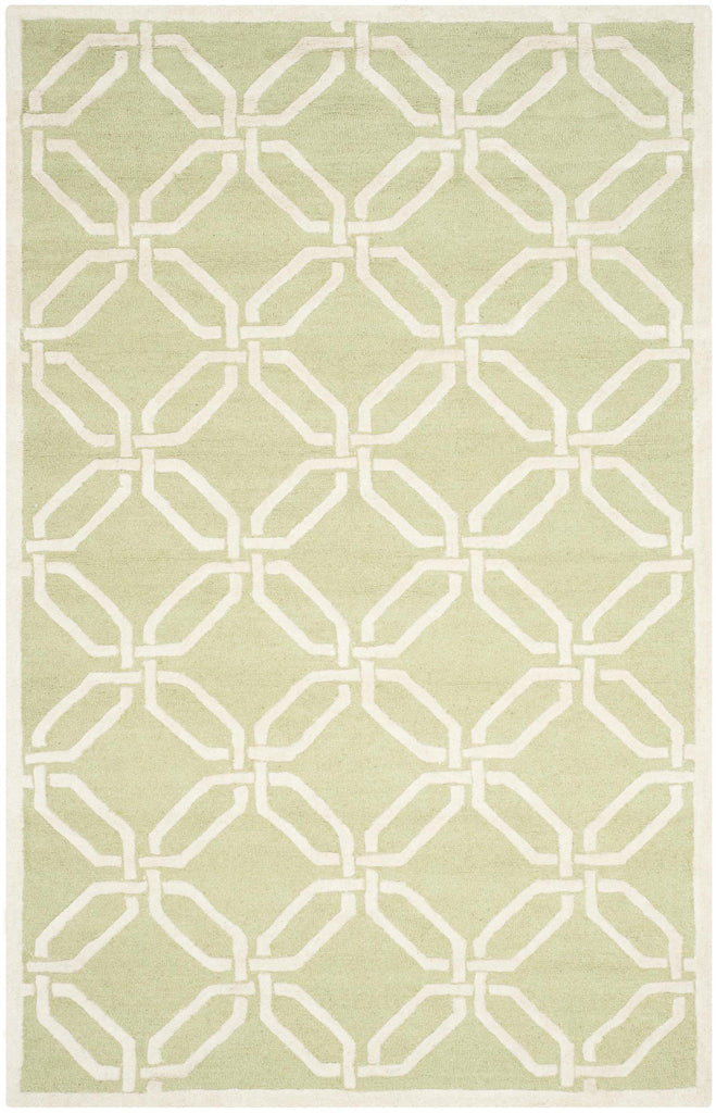 Contemporary Area Rug, CAM311N, 160 X 230 cm in Lime / Ivory