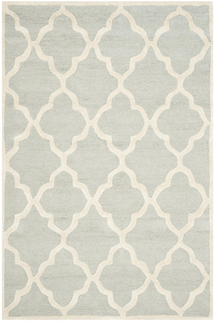 Contemporary Area Rug, CAM312L, 120 X 180 cm in Light Grey / Ivory