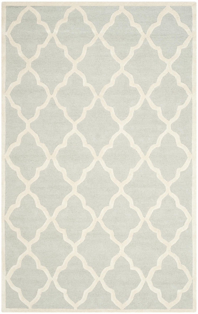 Contemporary Area Rug, CAM312L, 160 X 230 cm in Light Grey / Ivory