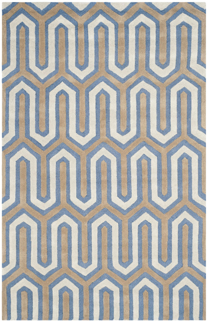 Contemporary Area Rug, CAM351M, 160 X 230 cm in Navy / Grey