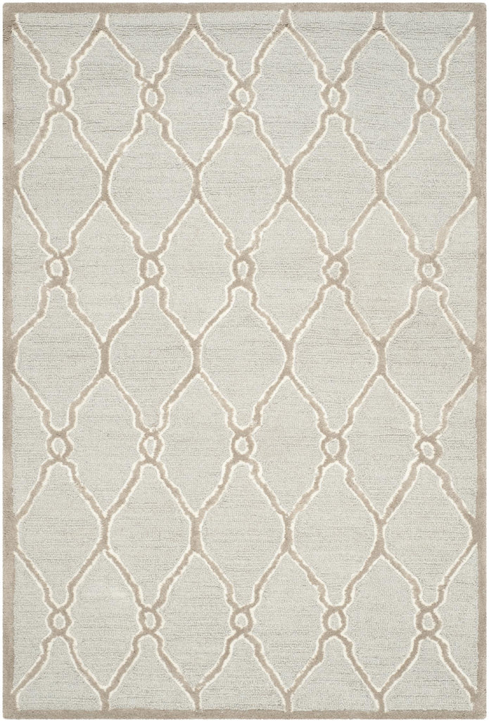 Contemporary Area Rug, CAM352L, 120 X 180 cm in Light Grey / Ivory