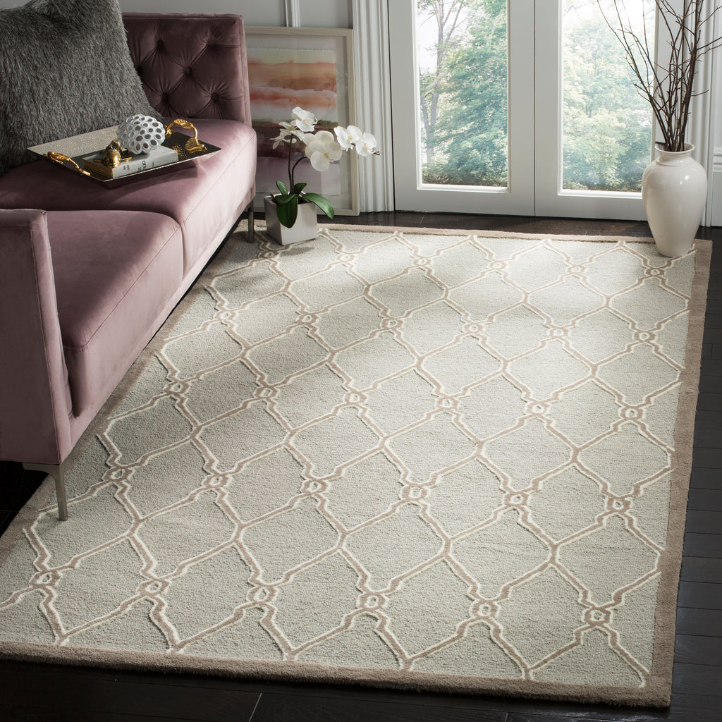 Contemporary Area Rug, CAM352L, 160 X 230 cm in Light Grey / Ivory