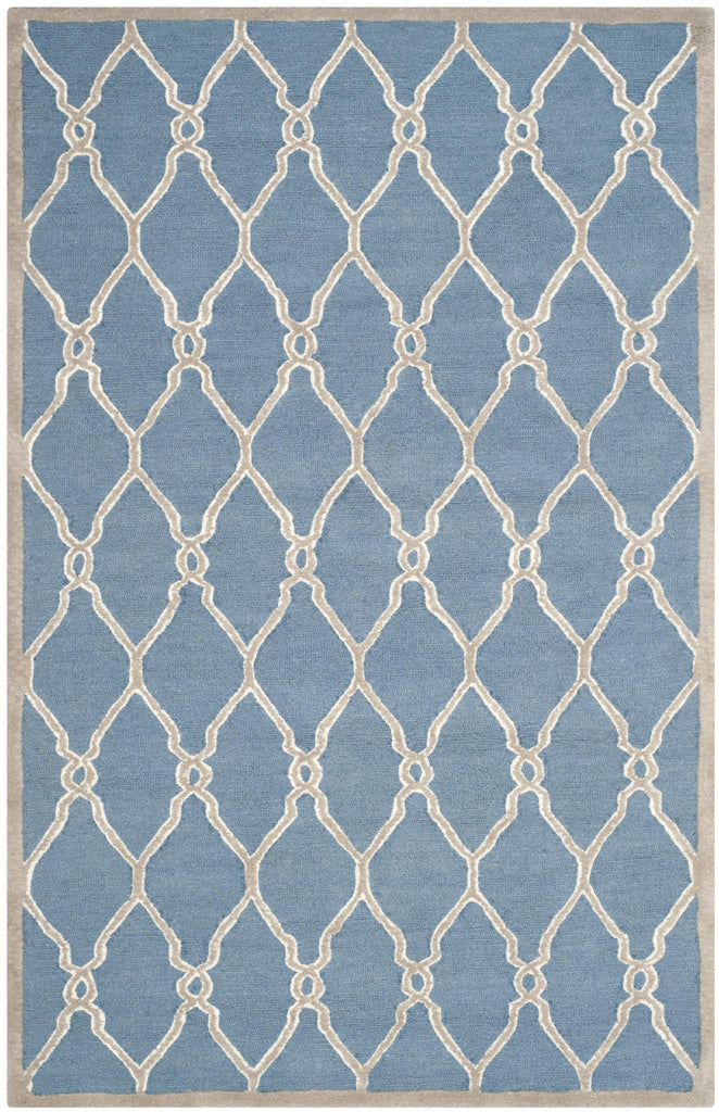 Contemporary Area Rug, CAM352M, 120 X 180 cm in Navy / Ivory