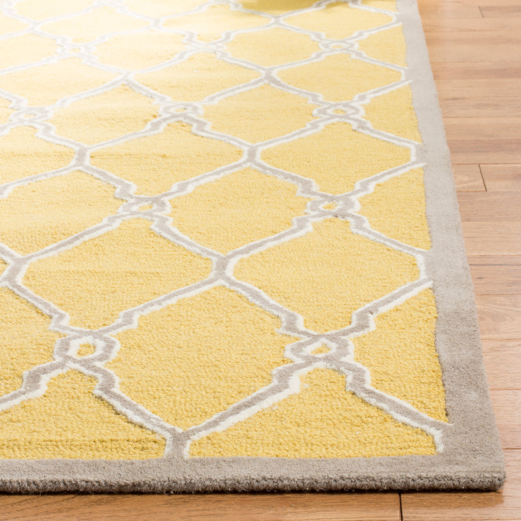 Contemporary Area Rug, CAM352Q, 90 X 150 cm in Gold / Ivory