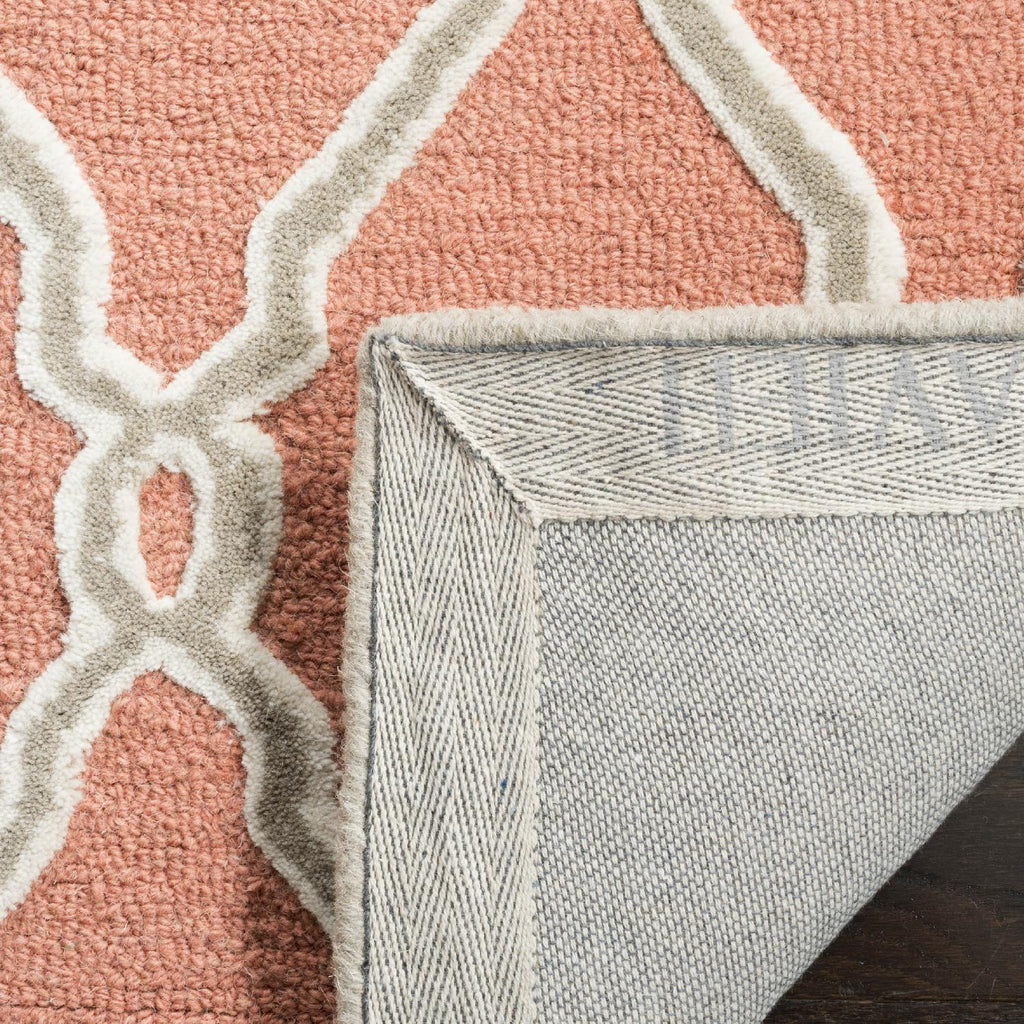 Contemporary Area Rug, CAM352W, 90 X 150 cm in Coral / Ivory