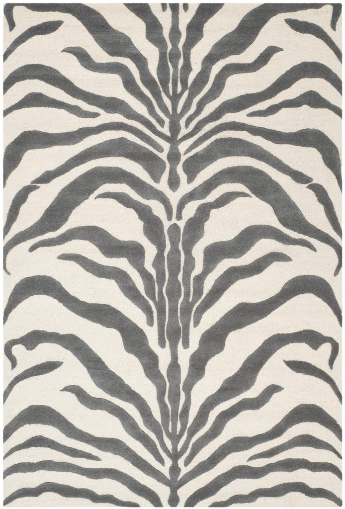 Contemporary Area Rug, CAM709A, 160 X 230 cm in Ivory / Dark Grey