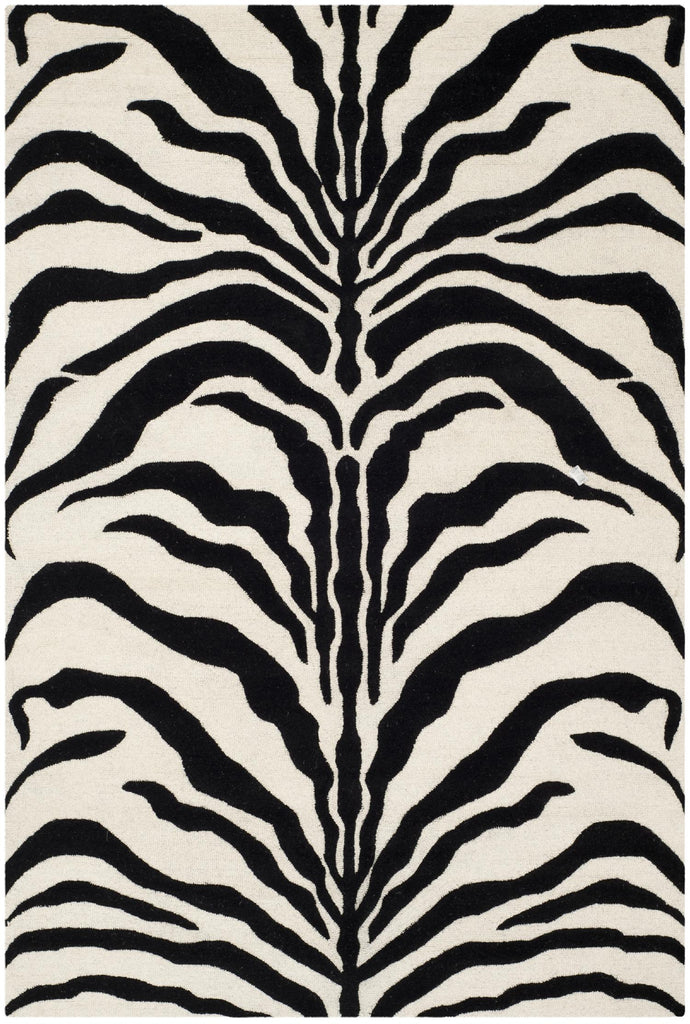 Contemporary Area Rug, CAM709Q, 200 X 300 cm in Ivory / Black