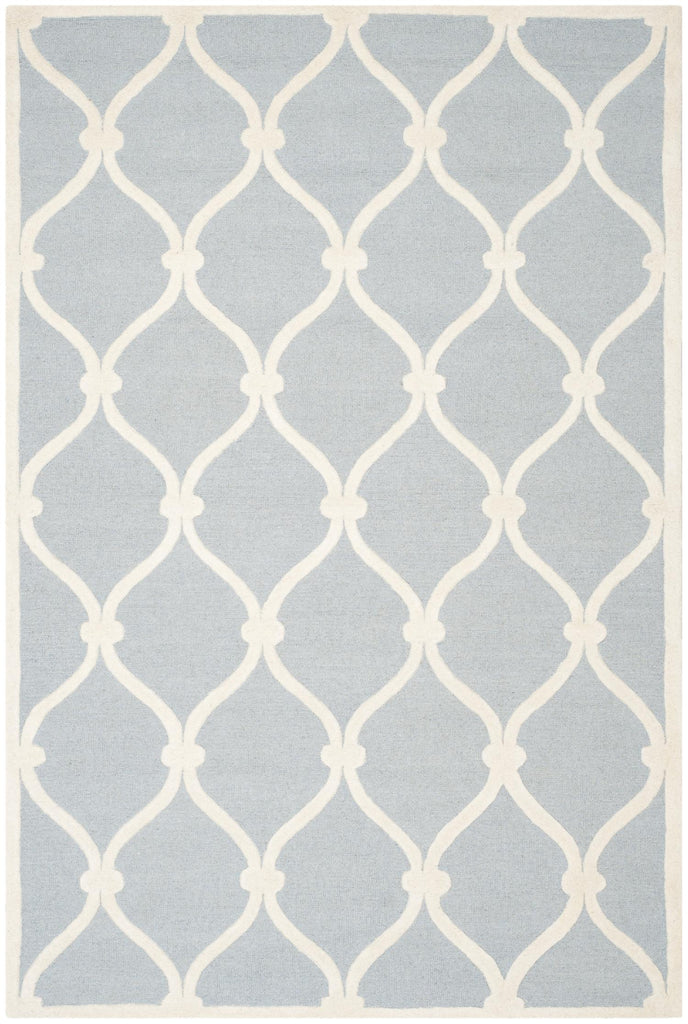 Contemporary Area Rug, CAM710B, 160 X 230 cm in Blue / Ivory