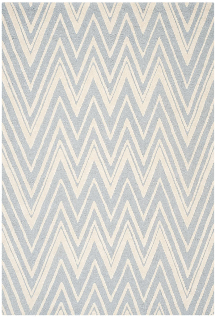 Contemporary Area Rug, CAM711B, 160 X 230 cm in Blue / Ivory