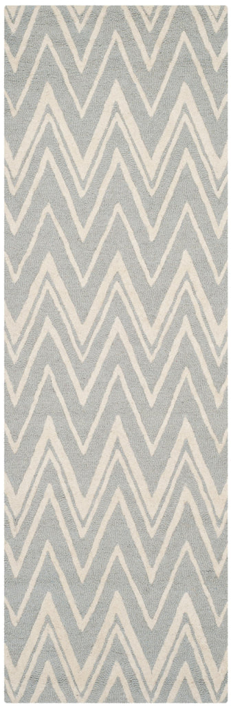 Contemporary Runner Rug, CAM711G, 62 X 240 cm in Grey / Ivory