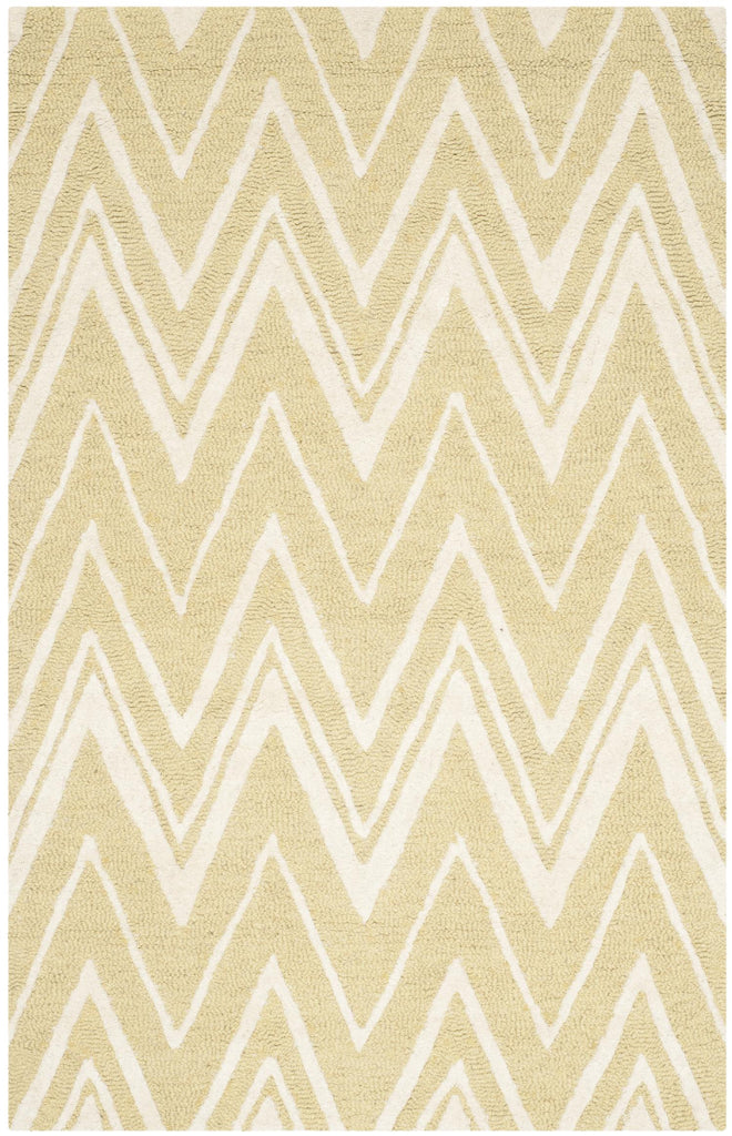 Contemporary Area Rug, CAM711L, 90 X 150 cm in Light Gold / Ivory