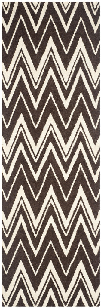 Contemporary Runner Rug, CAM711R, 62 X 240 cm in Brown / Ivory