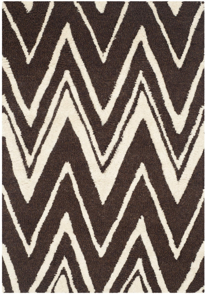 Contemporary Area Rug, CAM711R, 90 X 150 cm in Brown / Ivory