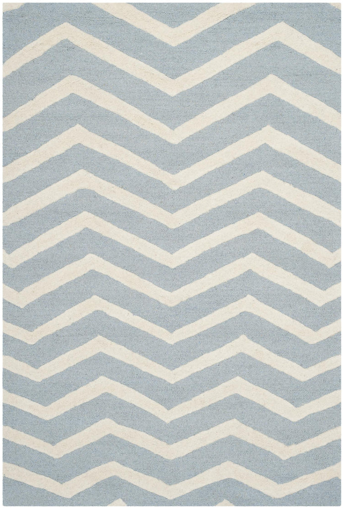 Contemporary Area Rug, CAM714B, 120 X 180 cm in Blue / Ivory