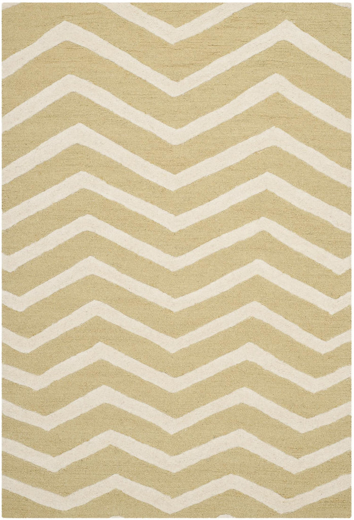 Contemporary Area Rug, CAM714L, 120 X 180 cm in Light Gold / Ivory