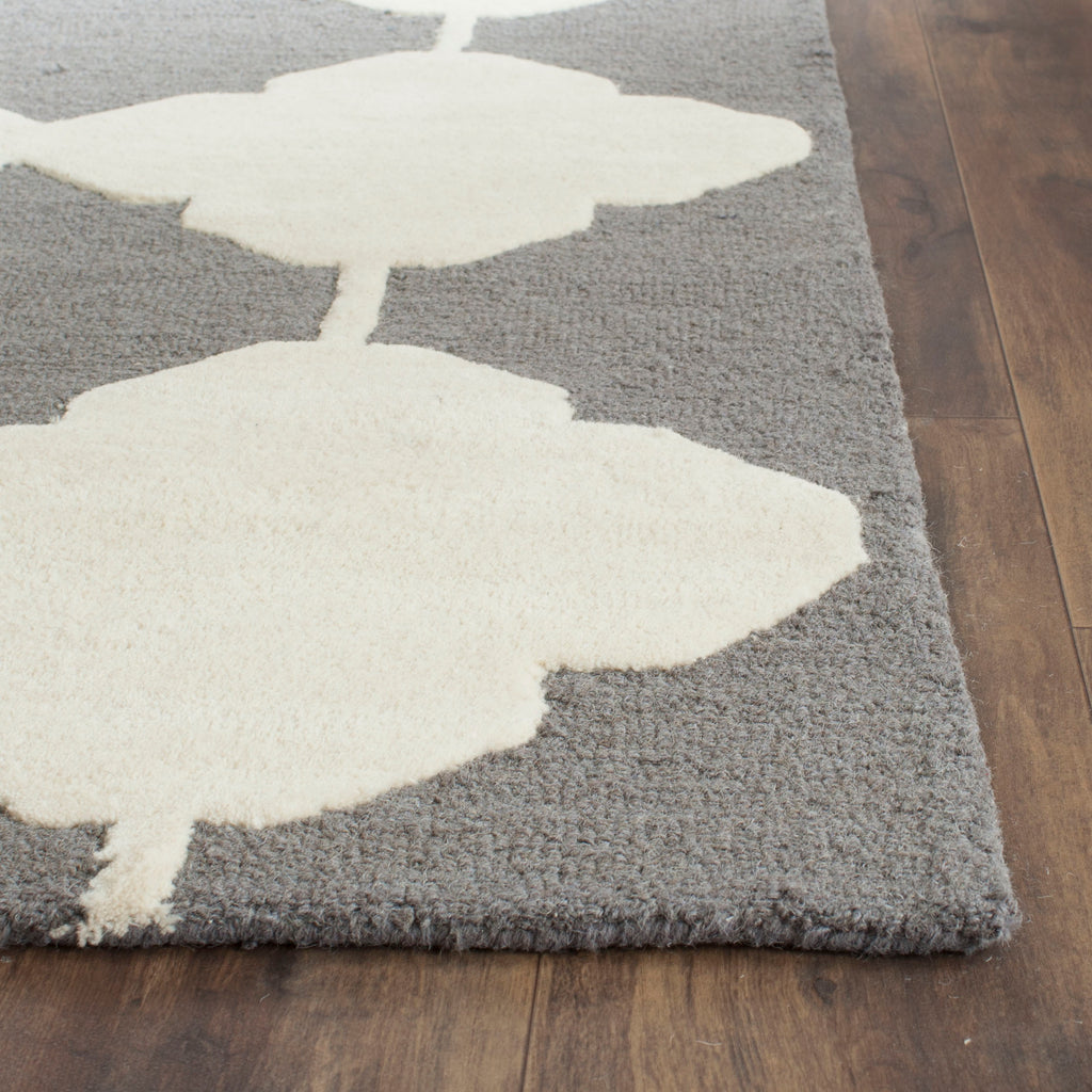 Contemporary Area Rug, CAM719D, 160 X 230 cm in Dark Grey / Ivory