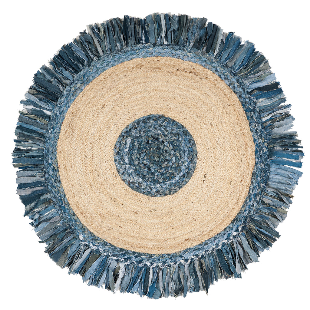 Safavieh Cape Cod Rug Collection CAP205D - Ivory / Denim