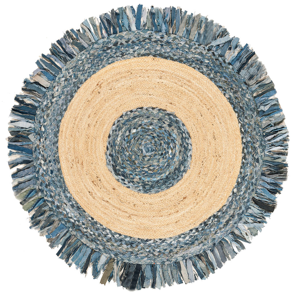 Safavieh Cape Cod Rug Collection CAP205D - Ivory / Denim