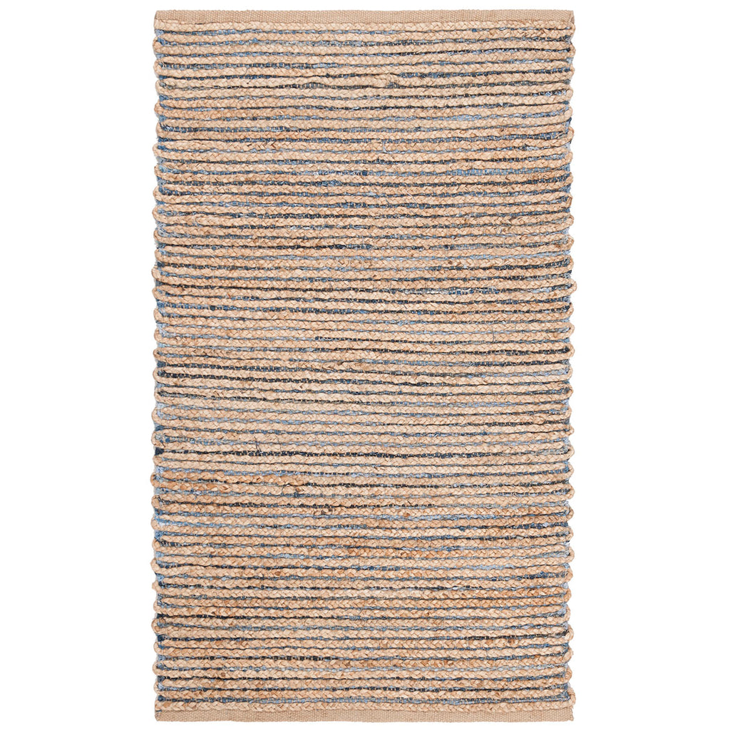 Safavieh Cape Cod Rug Collection CAP307M - Natural / Blue