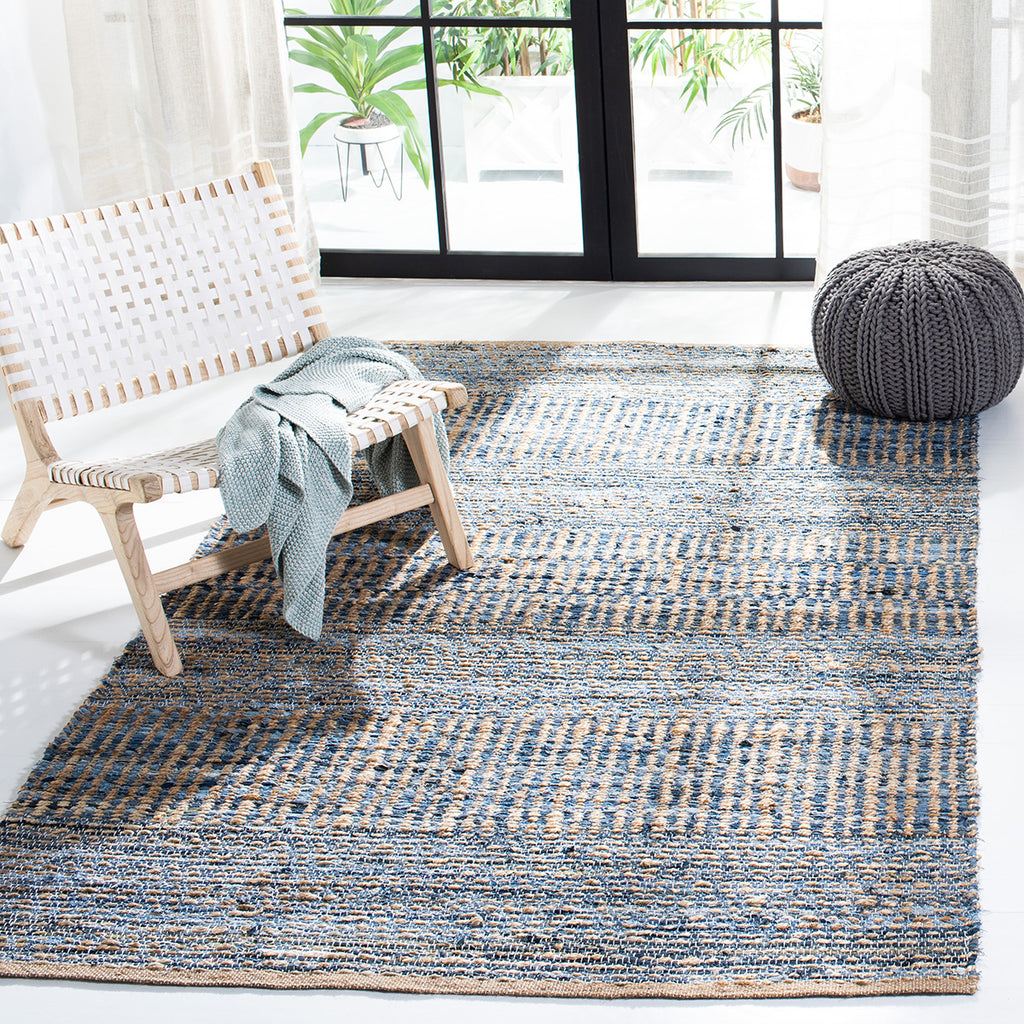 Safavieh Cape Cod Rug Collection CAP353A - Natural / Blue